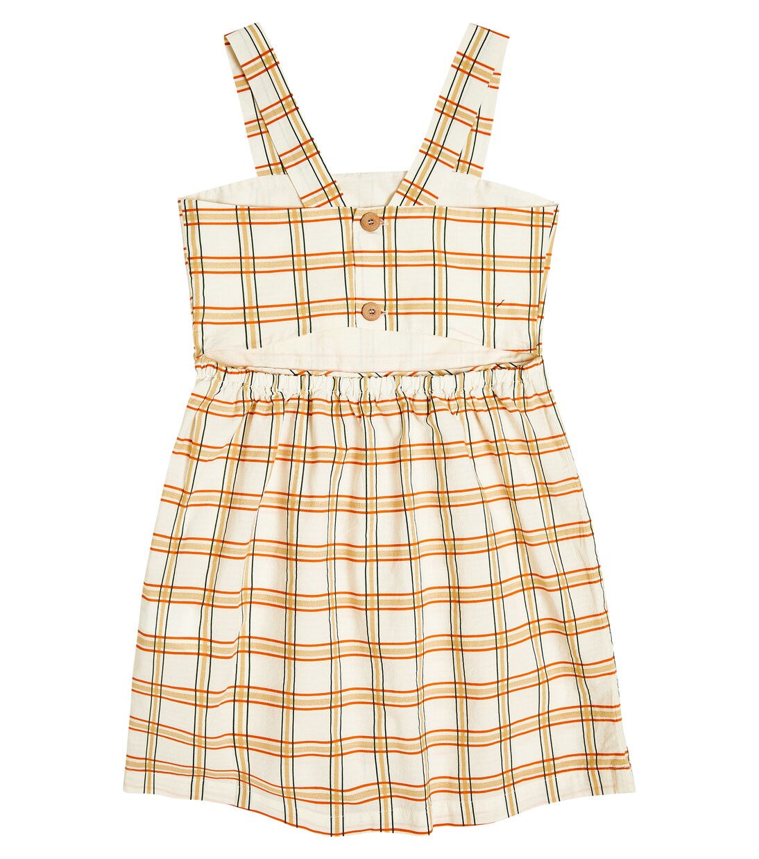 Badger checked cotton dress | The Animals Observatory