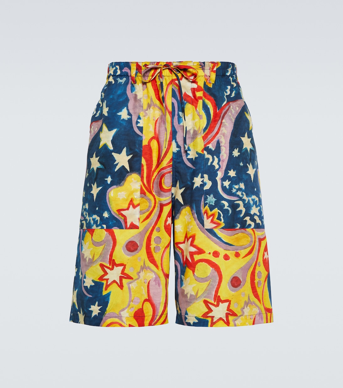 x No Vacancy Inn printed cotton shorts | Marni