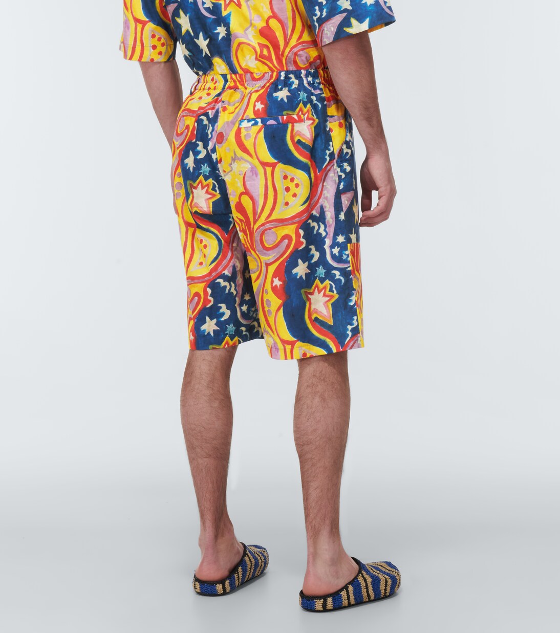 x No Vacancy Inn printed cotton shorts | Marni