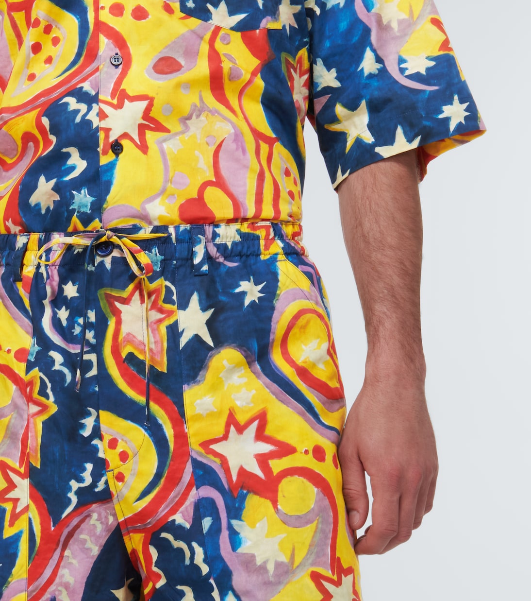 x No Vacancy Inn printed cotton shorts | Marni