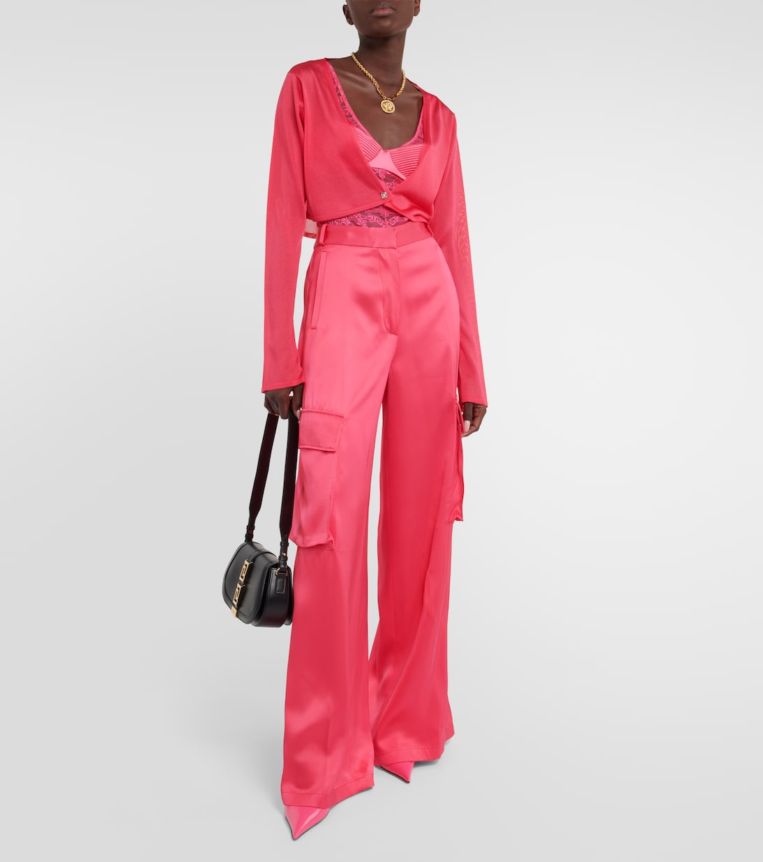 Cropped-Cardigan Medusa | Versace