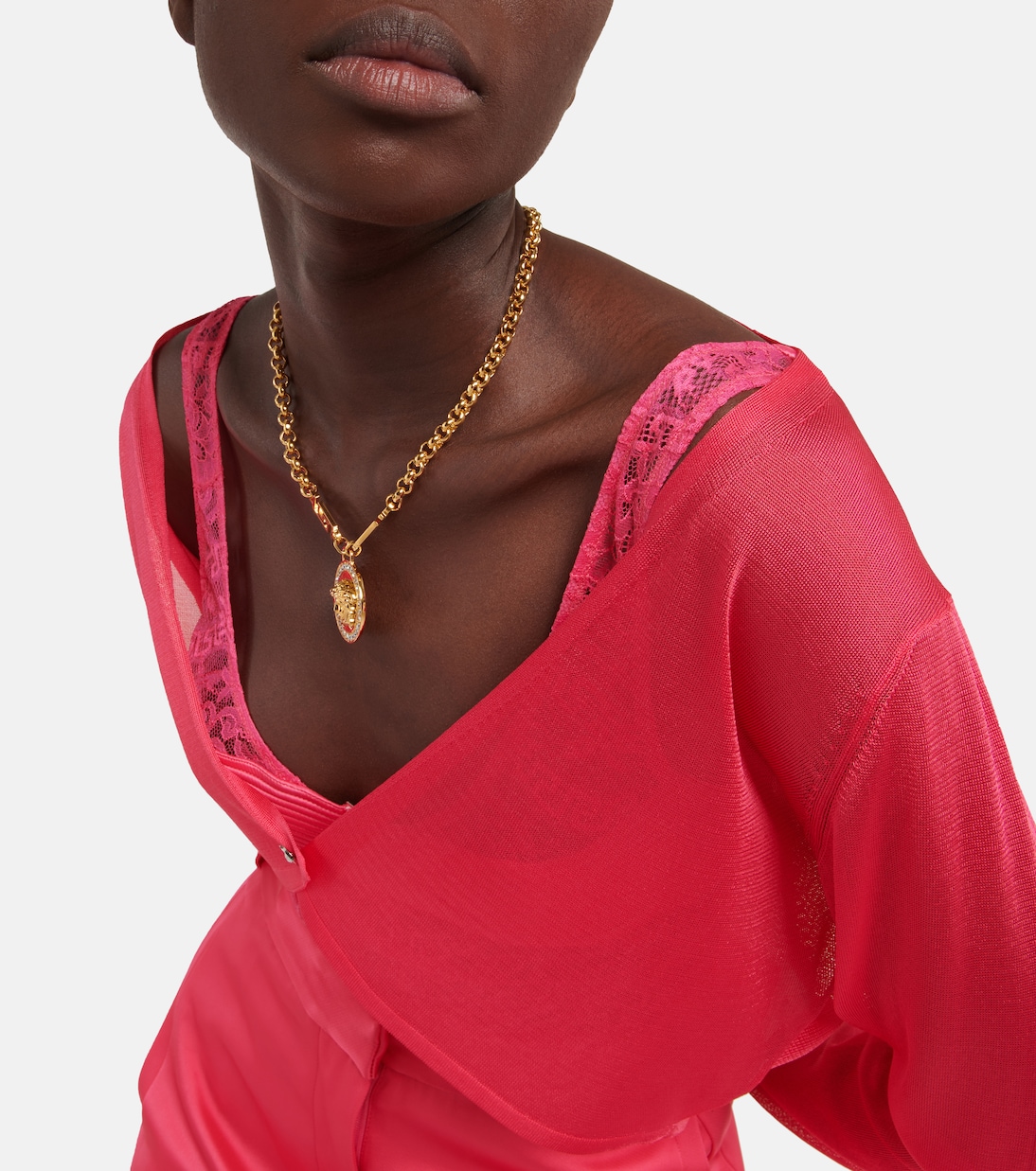 Cropped-Cardigan Medusa | Versace