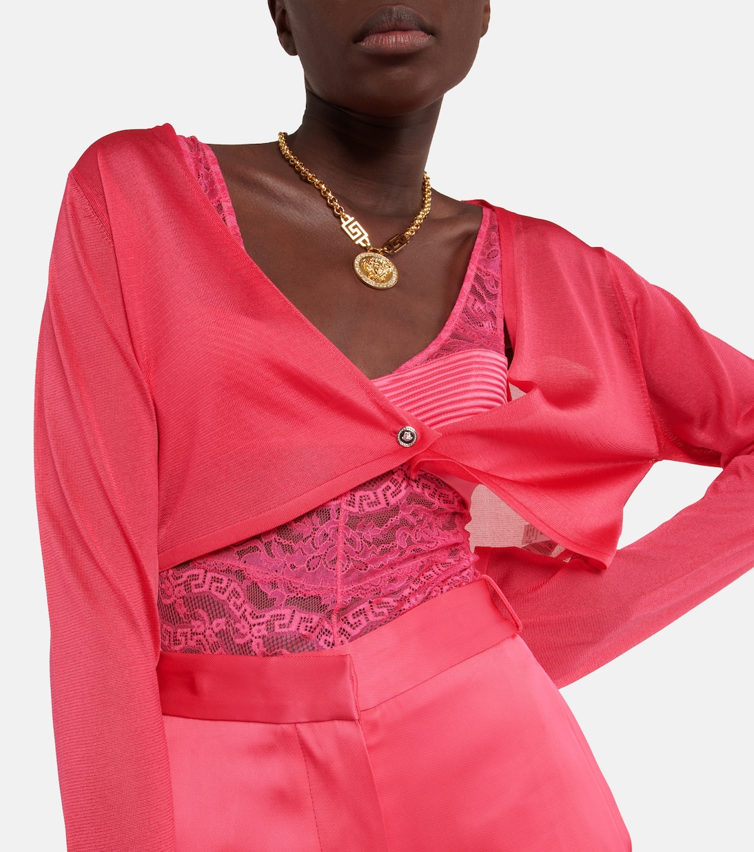 Cropped-Cardigan Medusa | Versace