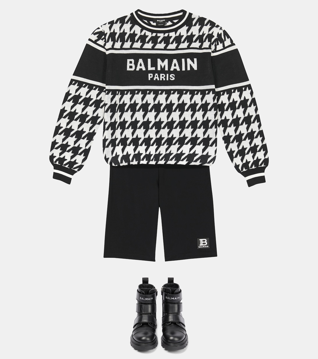 Logo biker shorts | Balmain Kids