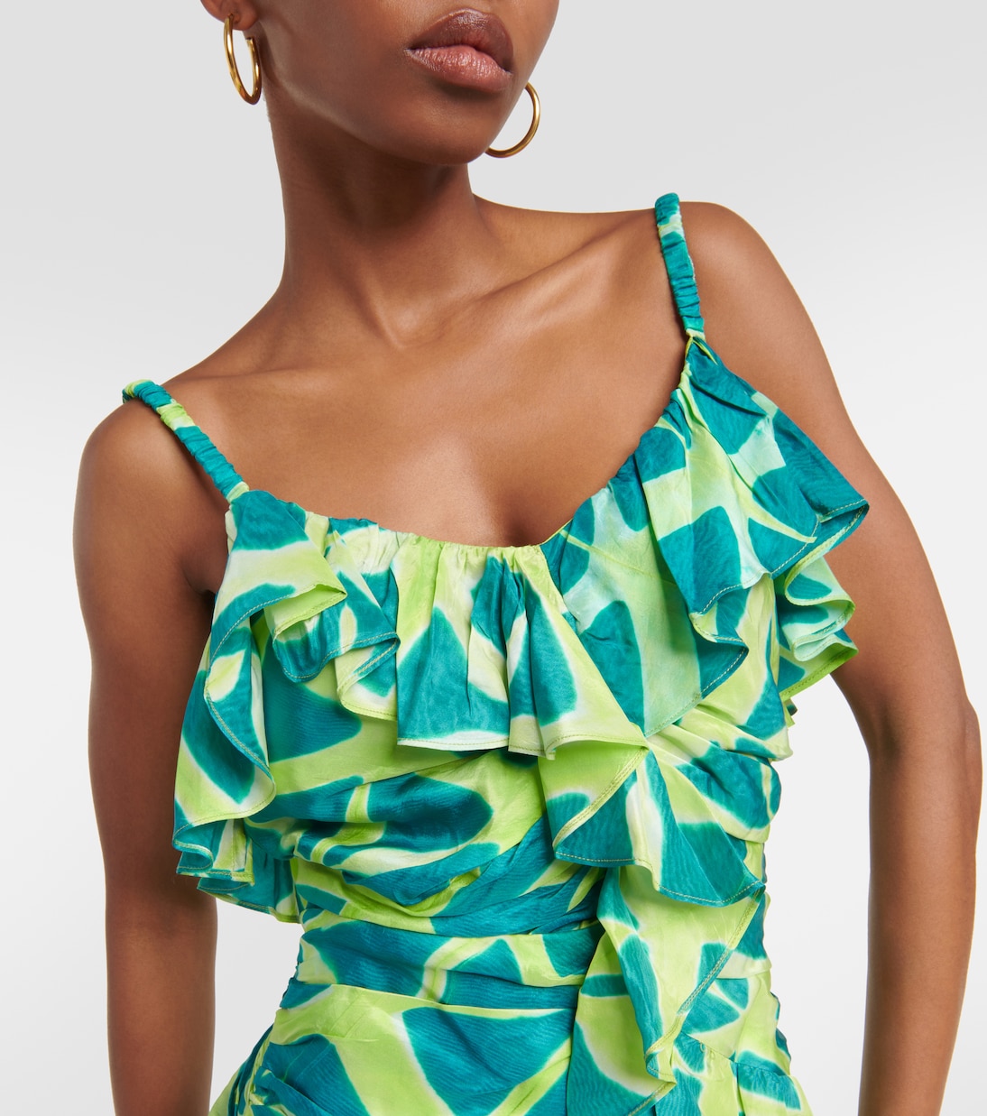 Robe longue Zoya imprimée en soie | Ulla Johnson