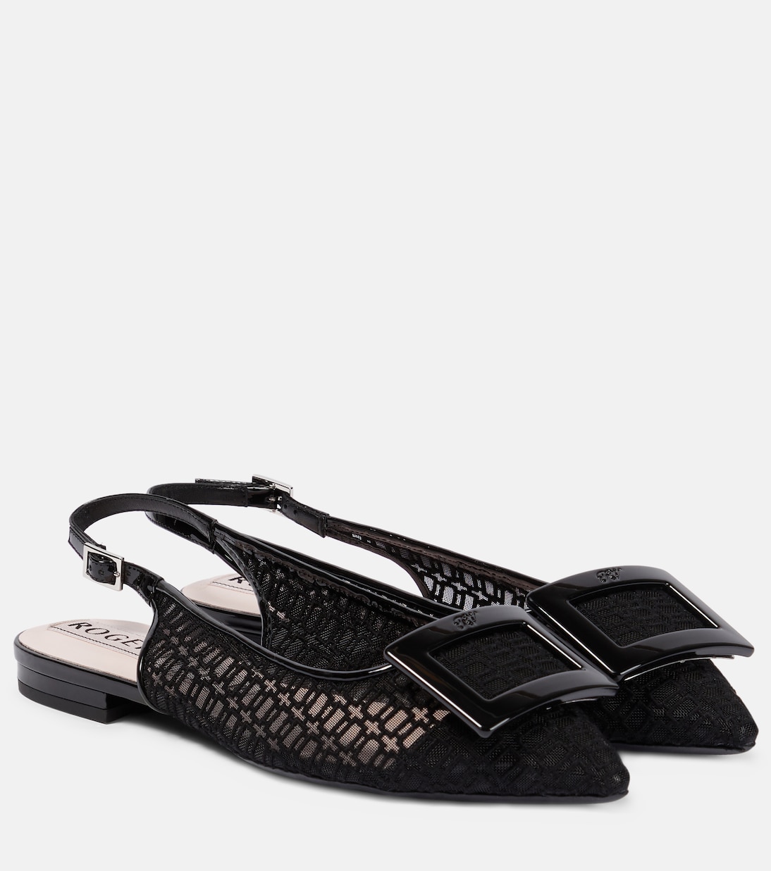 Gommettine net slingback flats | Roger Vivier
