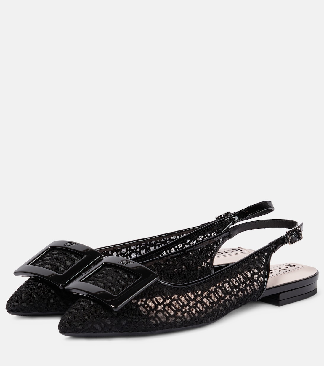 Gommettine net slingback flats | Roger Vivier