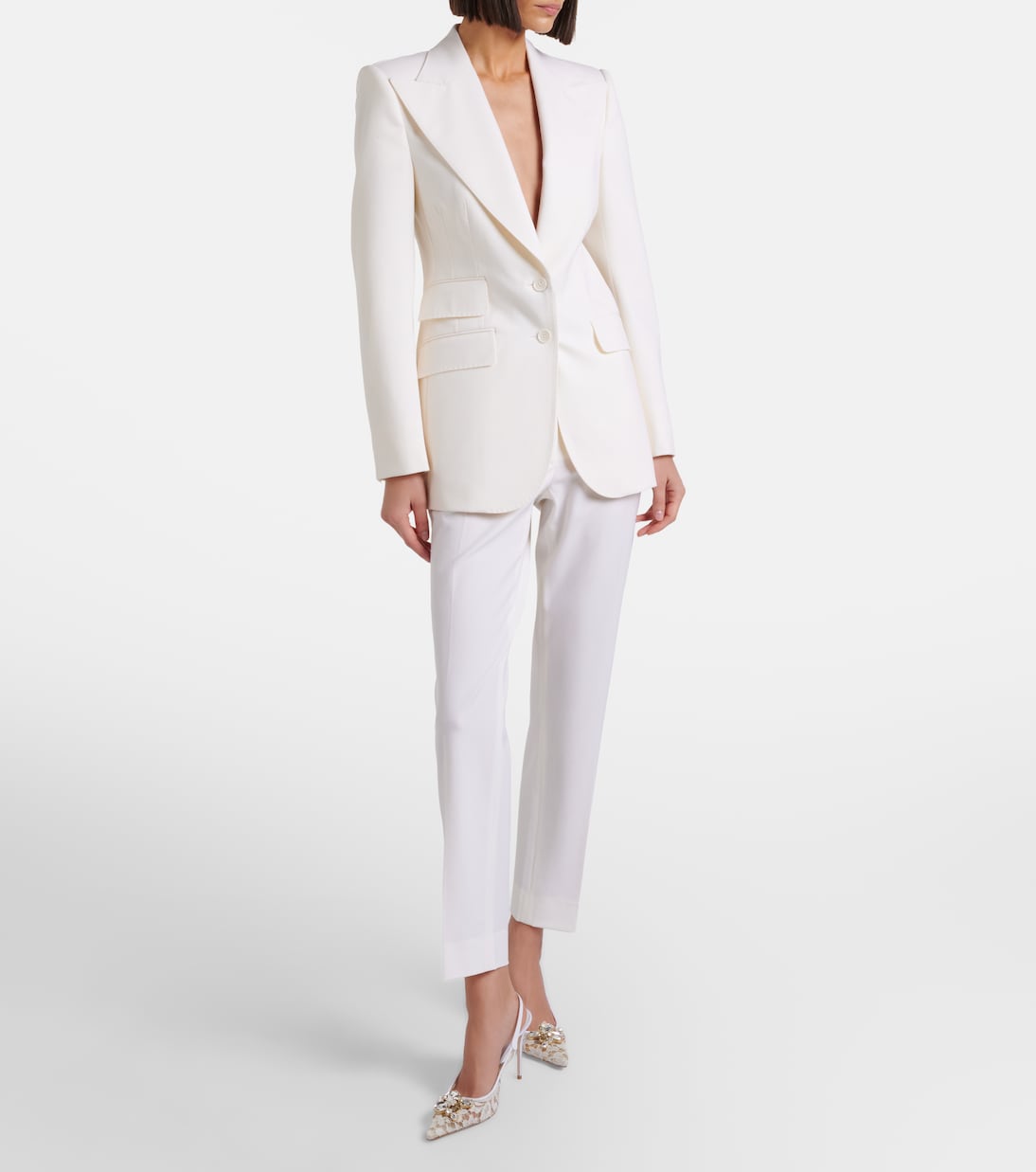 Low-rise wool-blend pants | Dolce&Gabbana