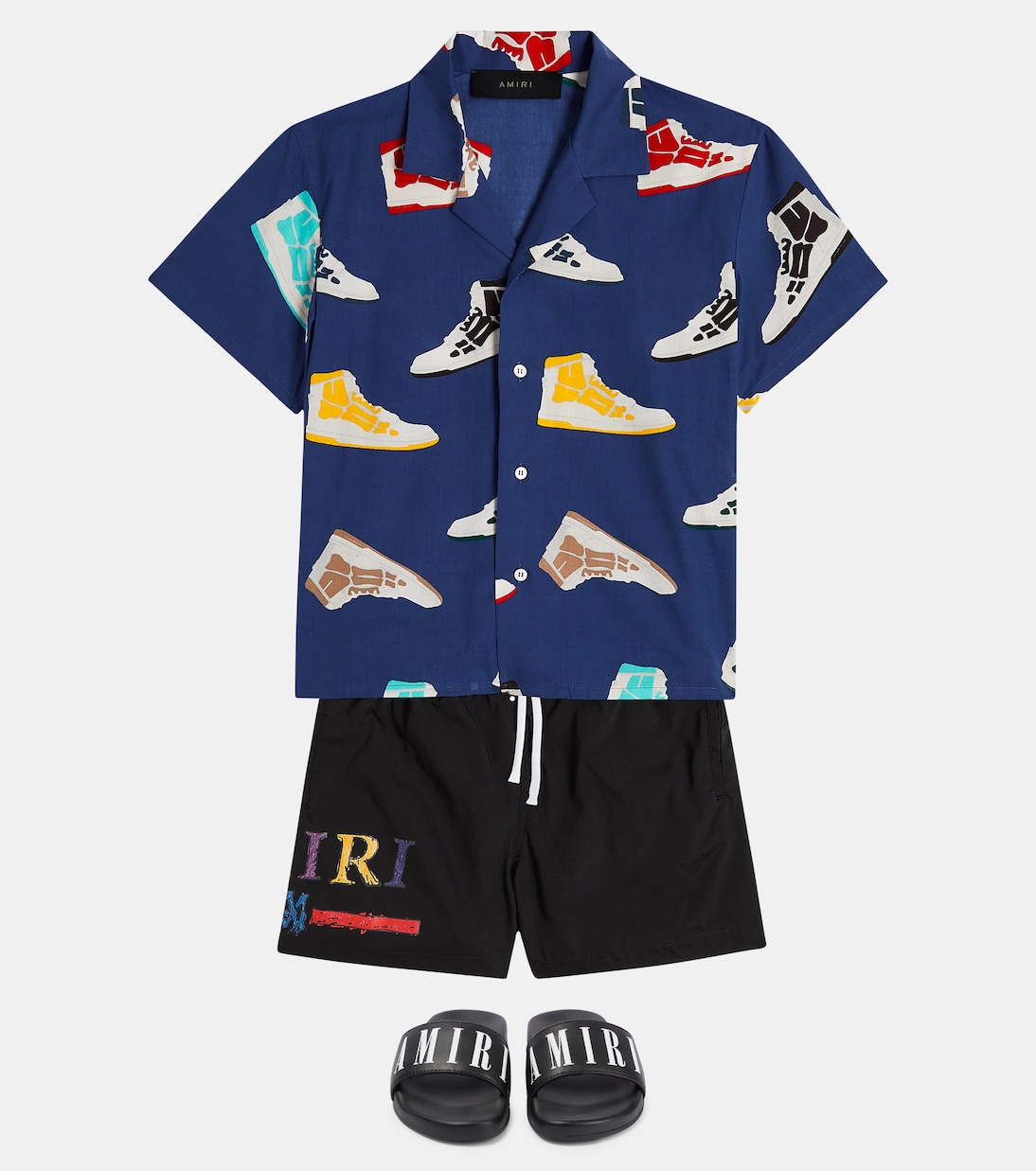Printed cotton bowling shirt | Amiri Kids