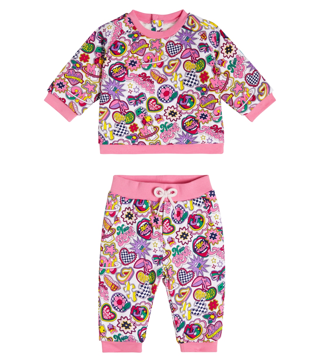 Baby cotton sweatshirt and sweatpants set | Marc Jacobs Kids
