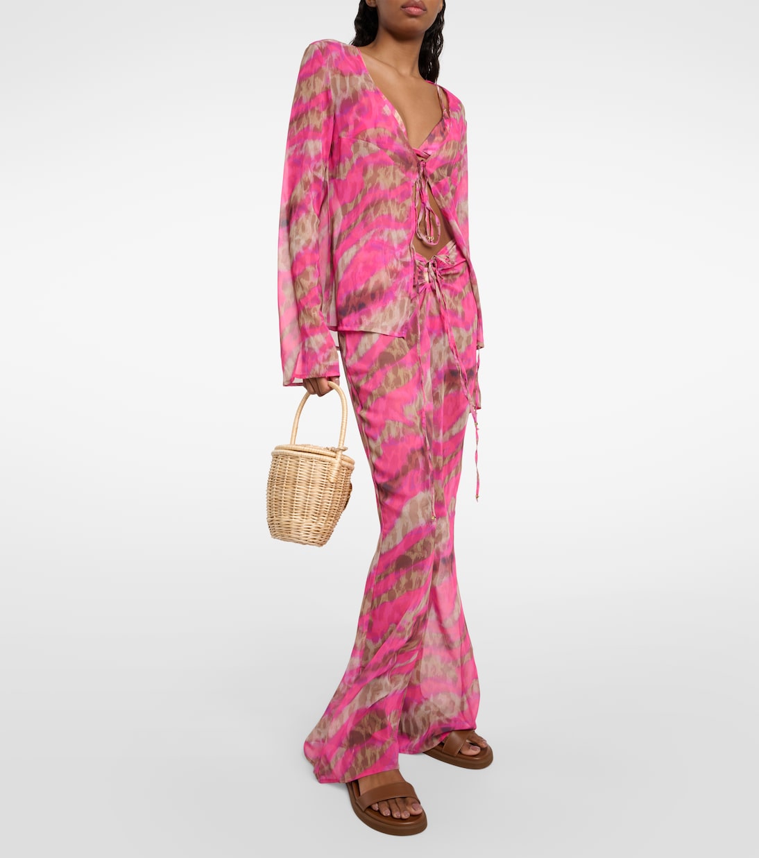 Weite Mid-Rise-Hose Teresa | Bananhot