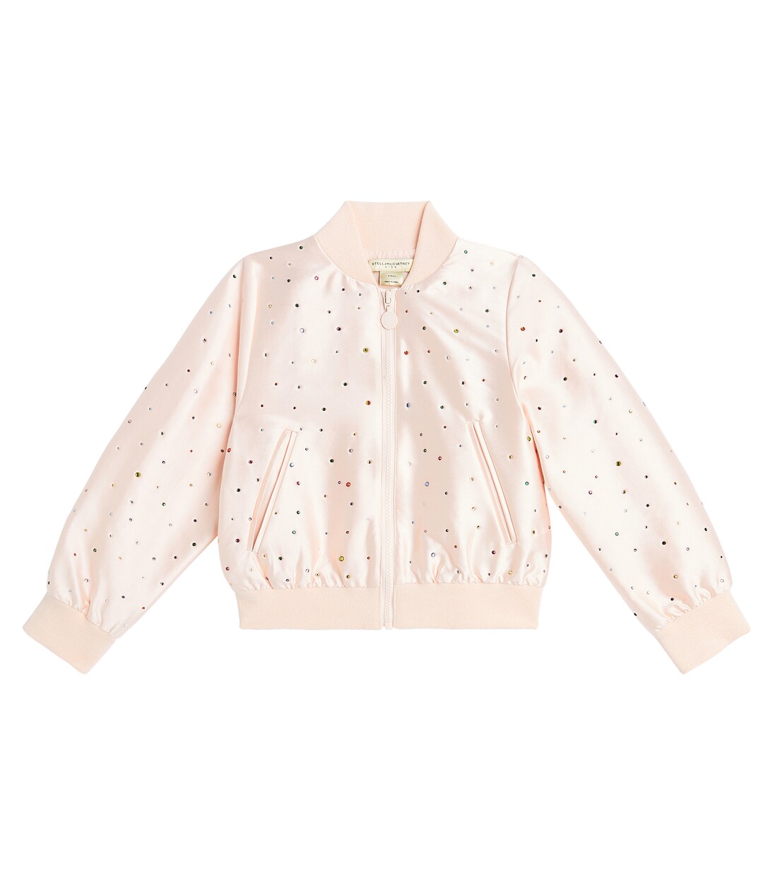 Embellished satin bomber jacket | Stella McCartney Kids
