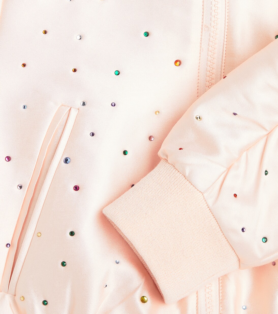 Embellished satin bomber jacket | Stella McCartney Kids