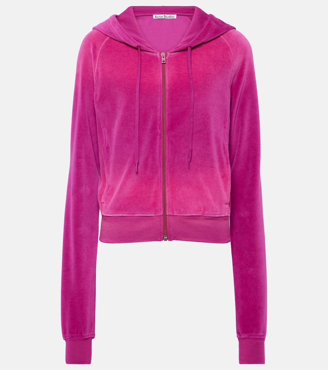Francess velvet zip-up hoodie  | Acne Studios