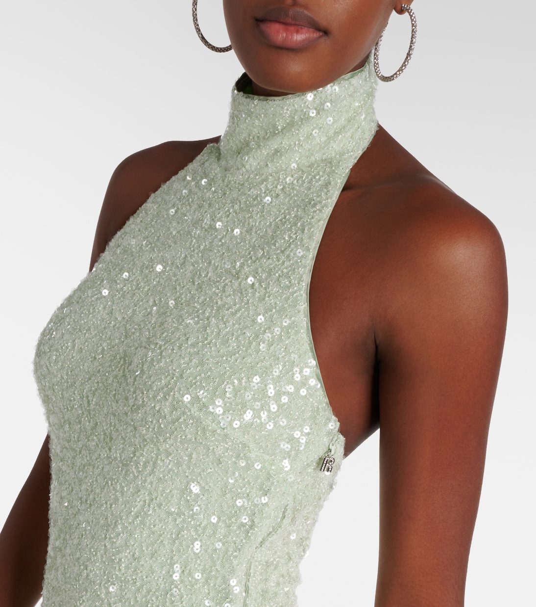 Robe mit Pailletten | Rotate