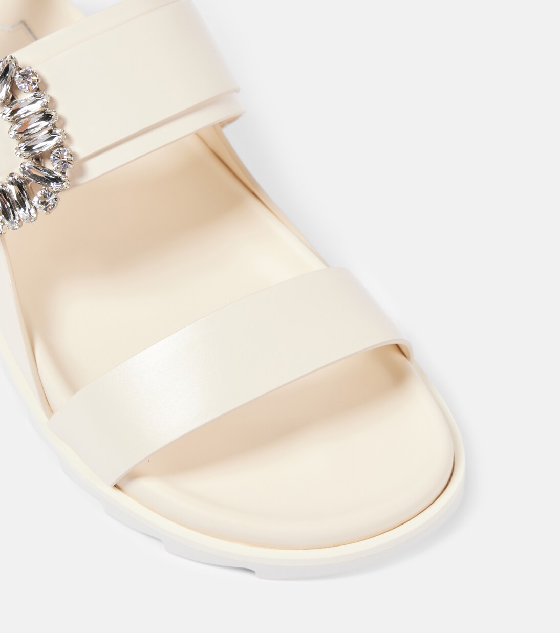 Verzierte Sandalen Slidy Viv’ aus Leder | Roger Vivier
