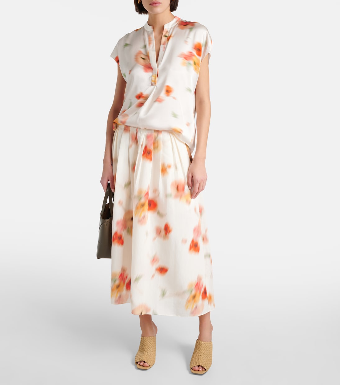 Bluse aus Seidensatin | Vince