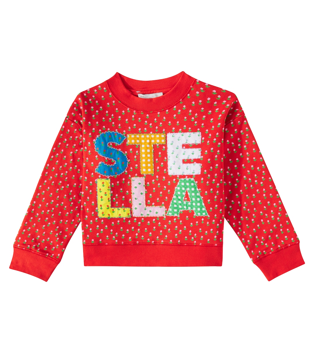 Logo cotton jersey sweatshirt | Stella McCartney Kids