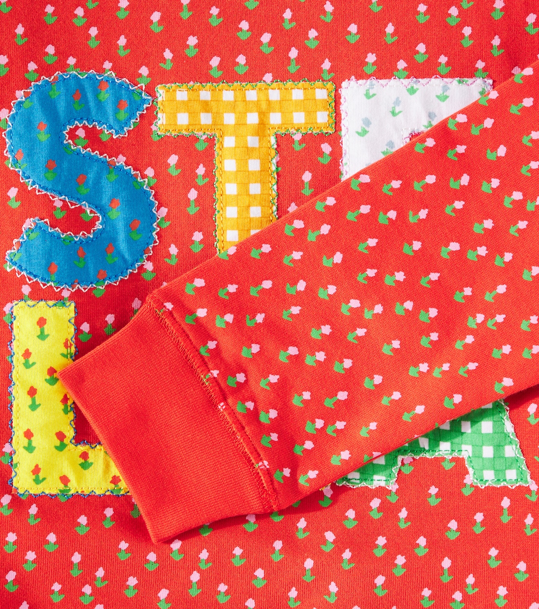 Logo cotton jersey sweatshirt | Stella McCartney Kids