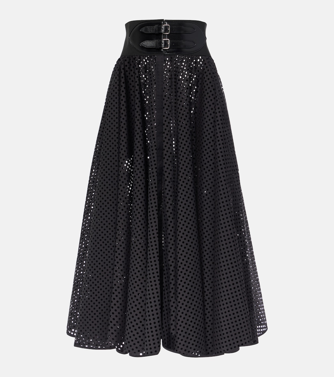 Cotton-blend midi skirt | Alaïa