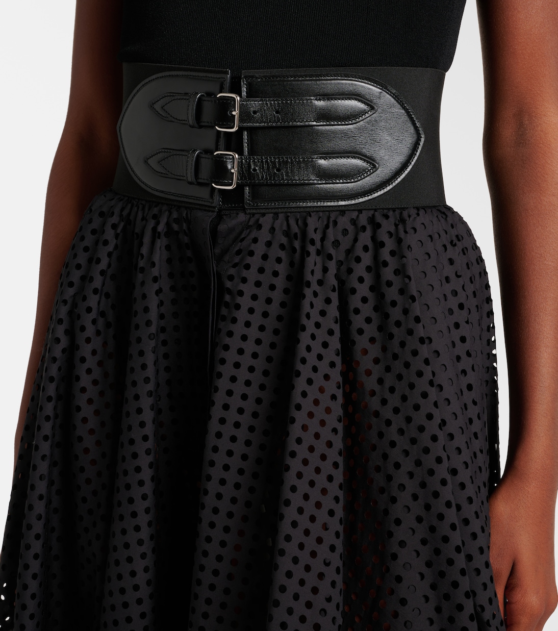 Cotton-blend midi skirt | Alaïa