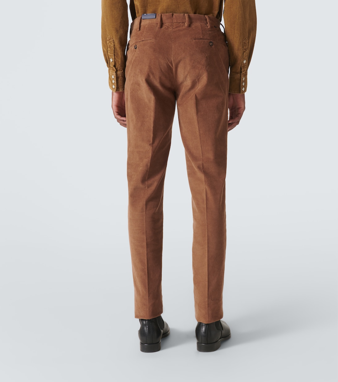 Cotton corduroy straight pants | Slowear
