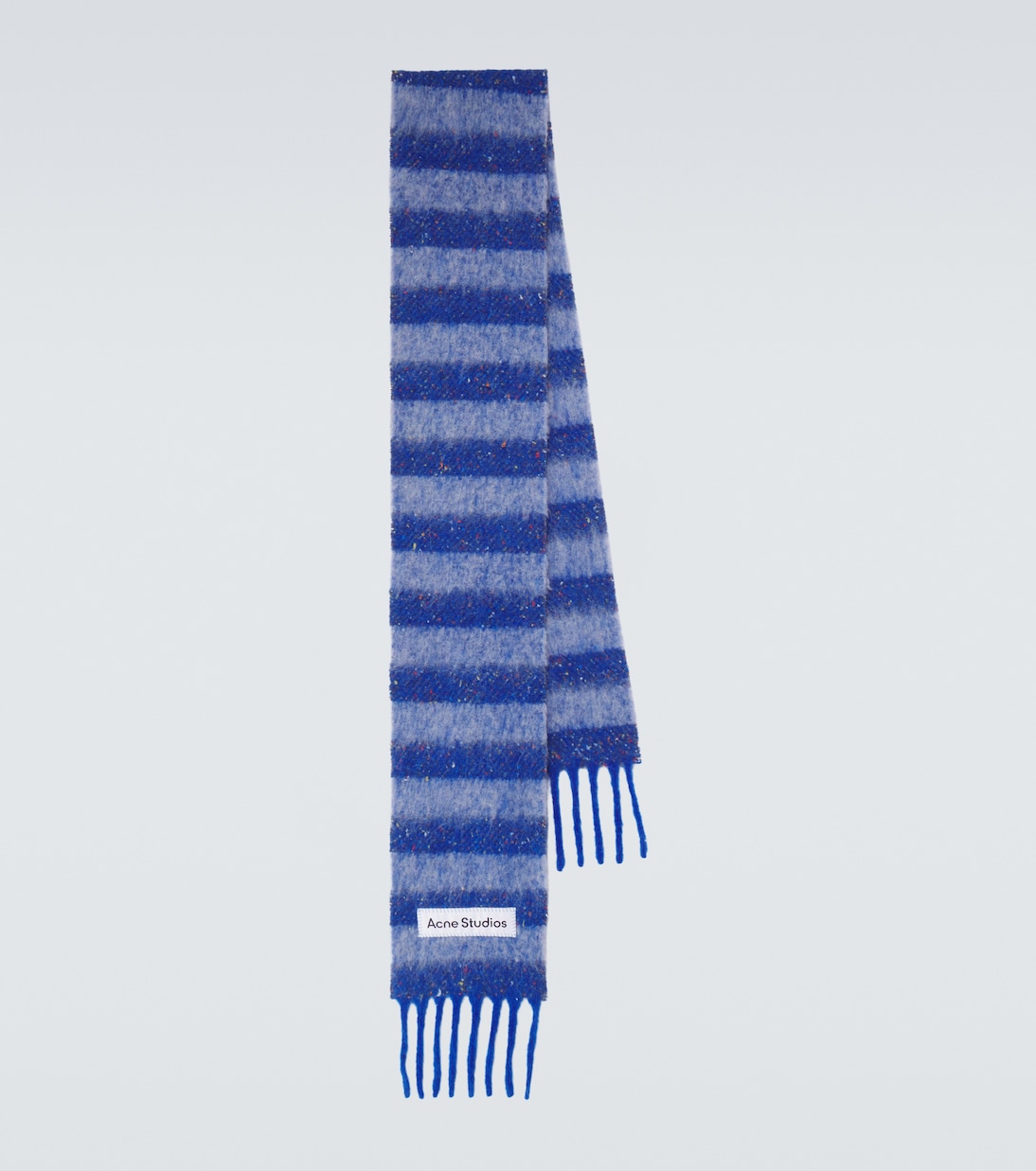 Striped logo alpaca-blend scarf | Acne Studios