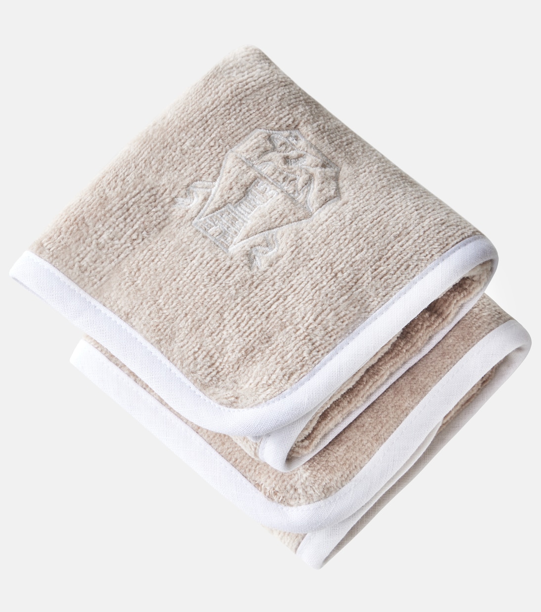 Set de 2 serviettes pour le visage en coton | Brunello Cucinelli