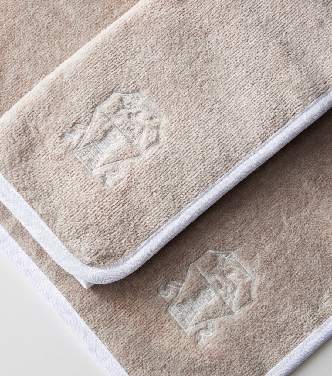 Set de 2 serviettes pour le visage en coton | Brunello Cucinelli