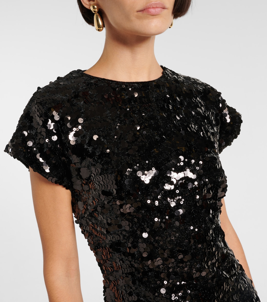 Robe en velours à sequins | Ganni