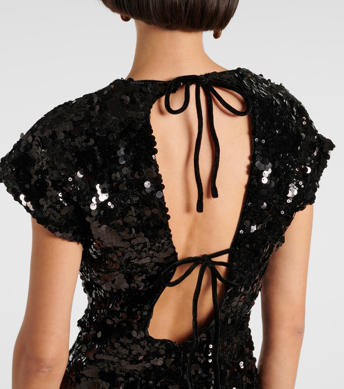 Robe en velours à sequins | Ganni