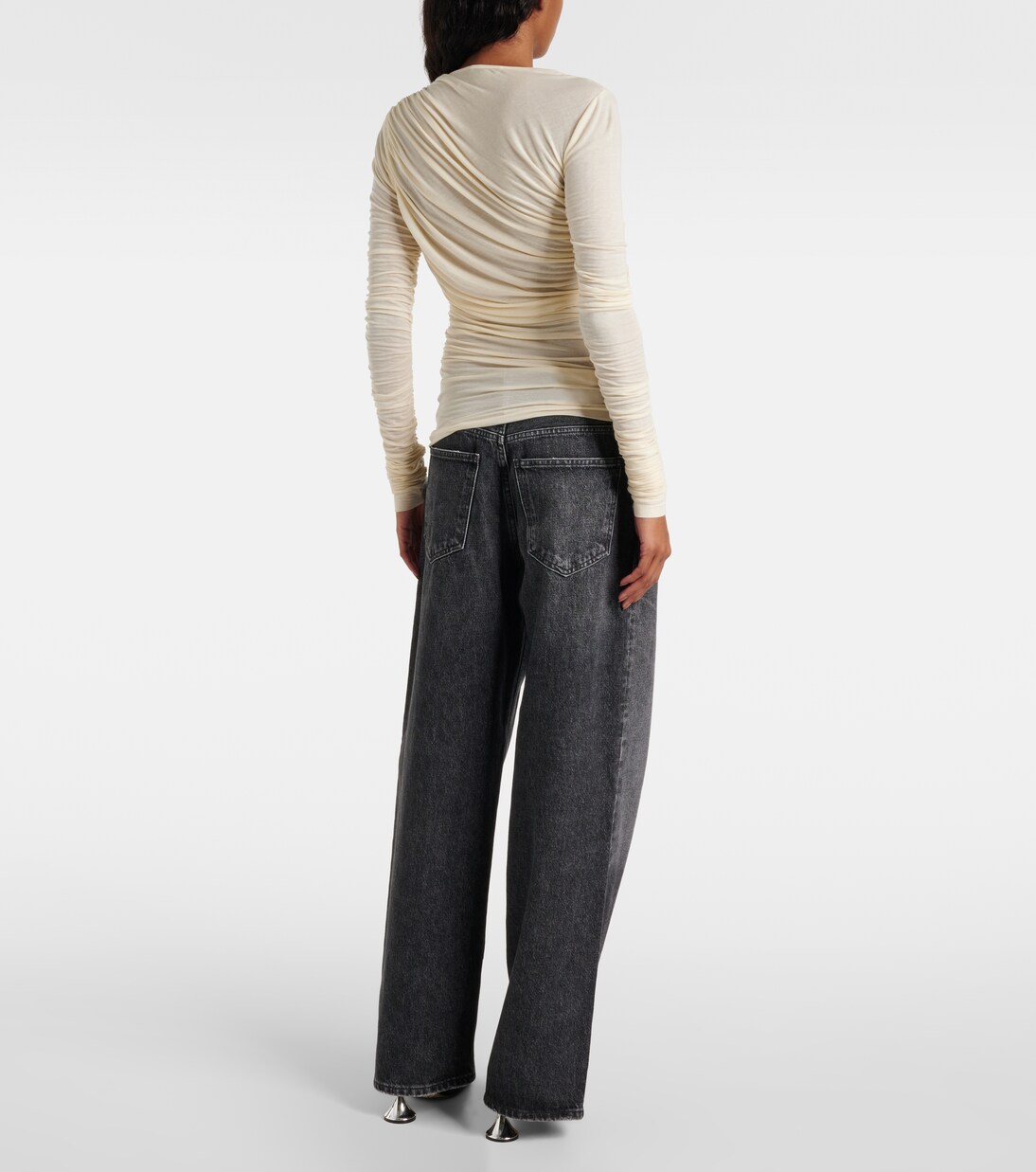 Tania ruched jersey top | Agolde