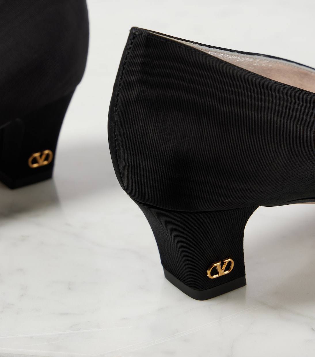 Bowow 45 embellished moiré pumps | Valentino Garavani