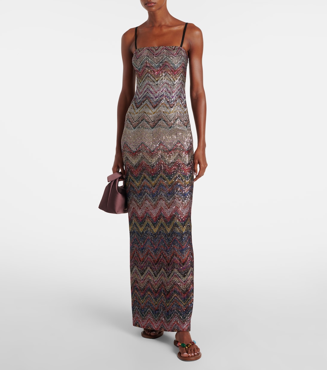 Zig Zag embellished maxi dress | Missoni