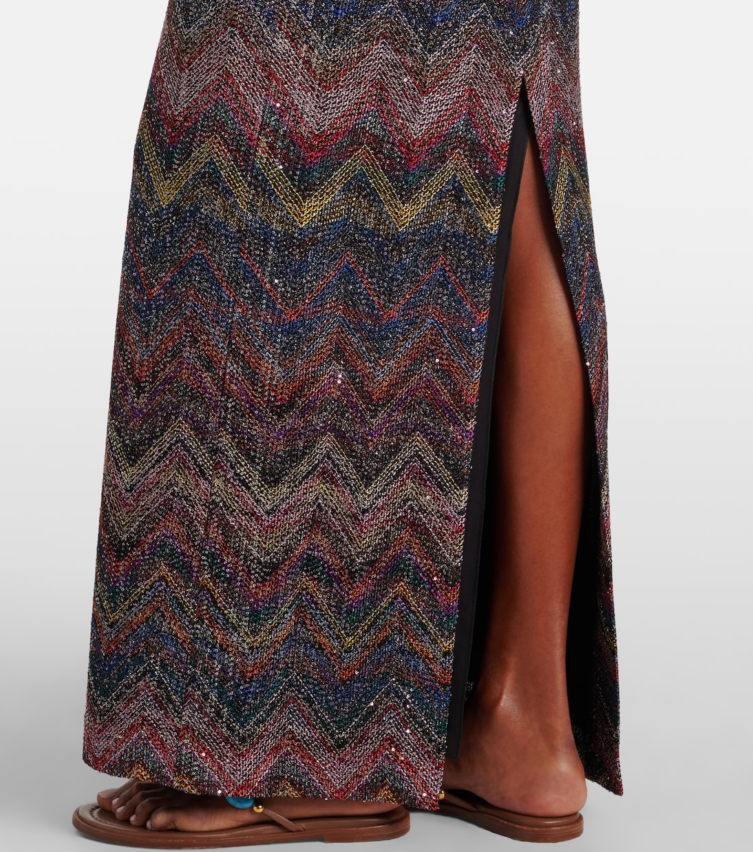 Zig Zag embellished maxi dress | Missoni