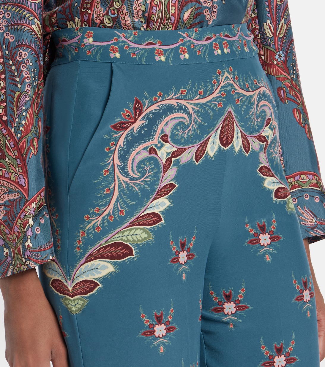 Bedruckte Schlaghose aus Seide | Etro