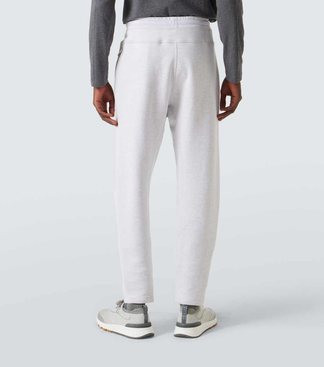 Cotton-blend jersey sweatpants | Brunello Cucinelli