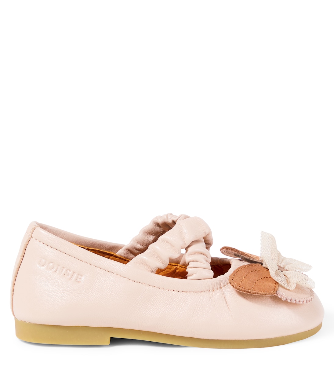 Mileni appliqué leather ballet flats | Donsje
