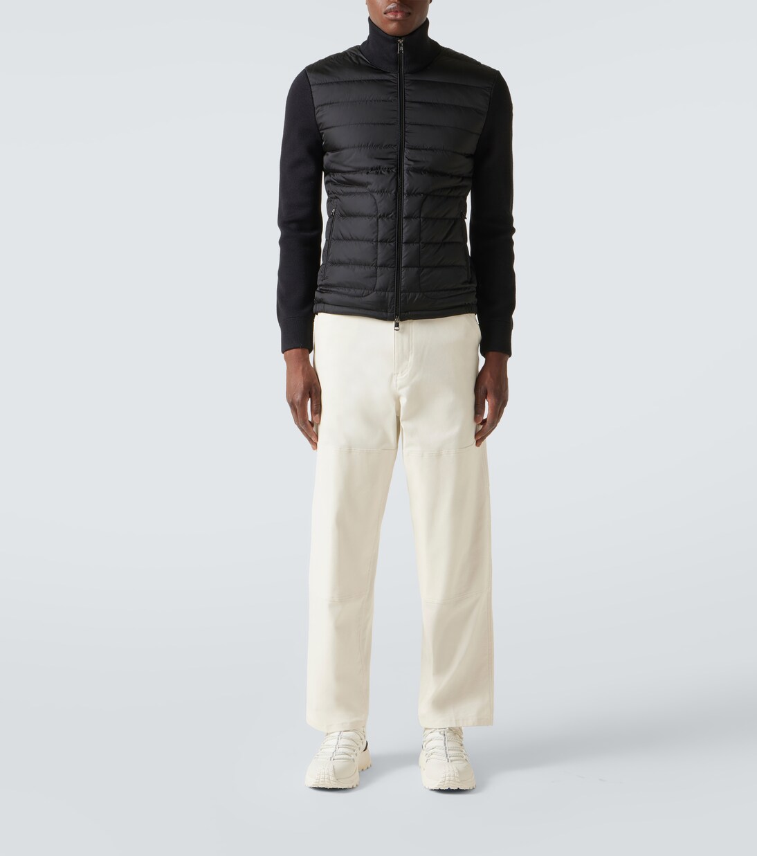 Maglia down-paneled wool-blend jacket | Moncler