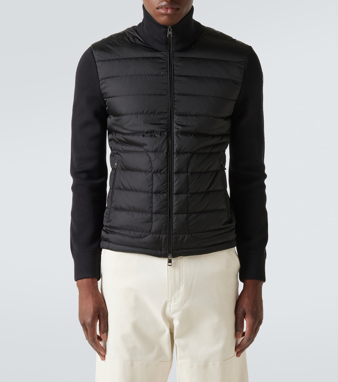 Maglia down-paneled wool-blend jacket | Moncler