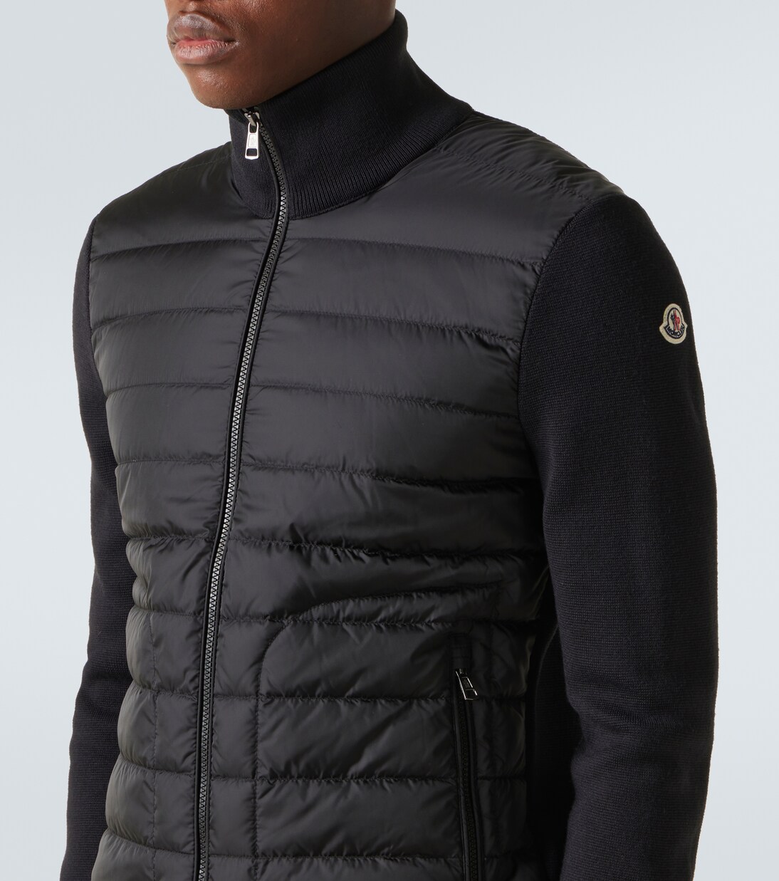 Maglia down-paneled wool-blend jacket | Moncler