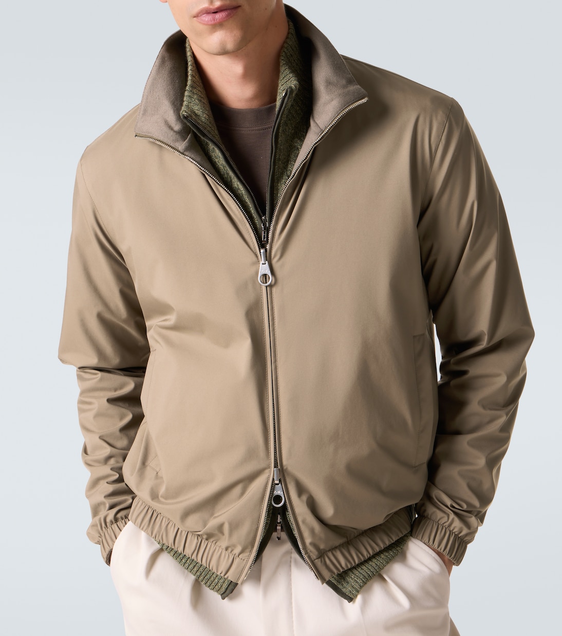 Reversible cashmere-trimmed bomber jacket | Loro Piana