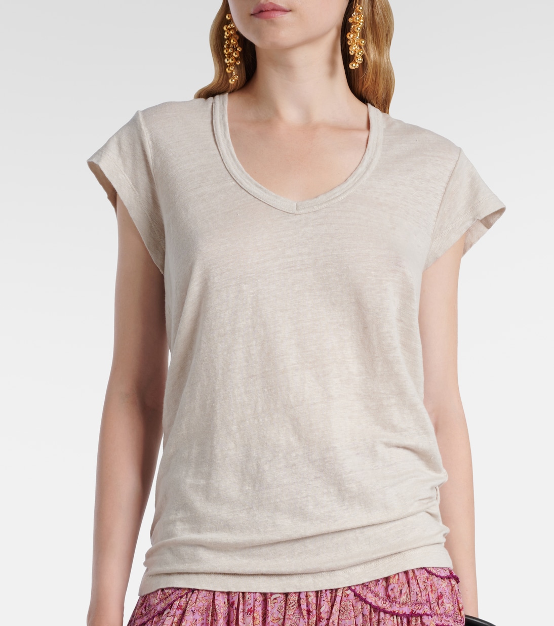 T-Shirt aus Leinen | Marant Etoile