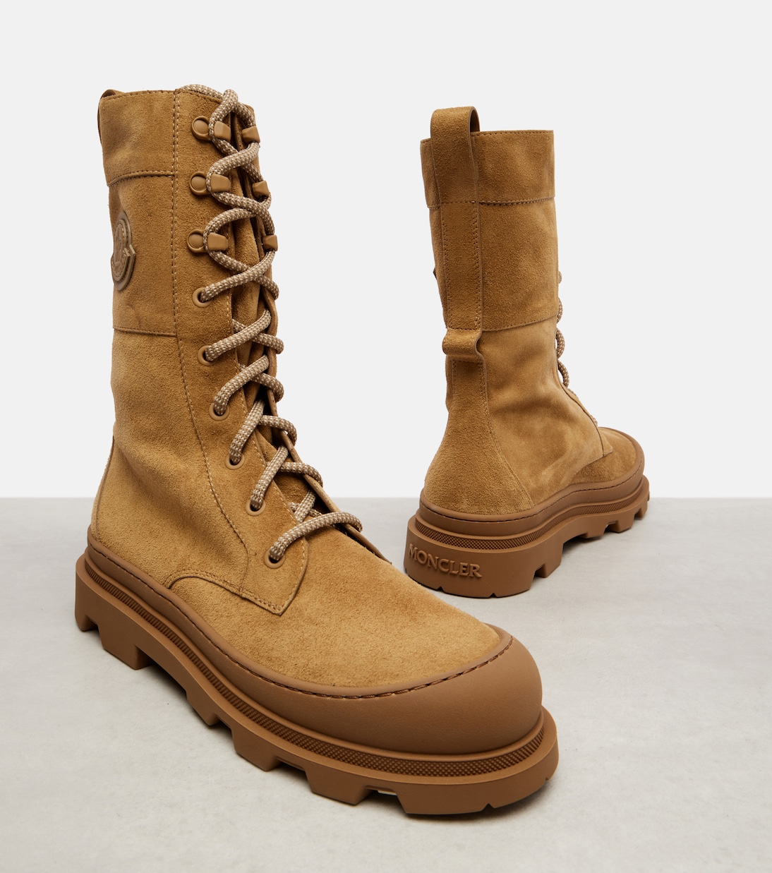 Vera suede combat boots | Moncler