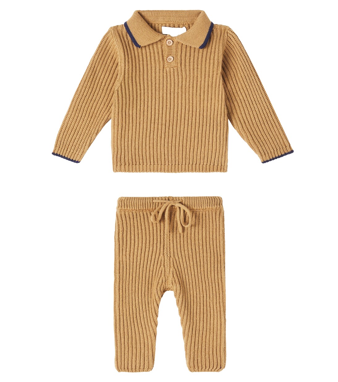 Baby Oscar polo sweater and pants set  | Bebe Organic