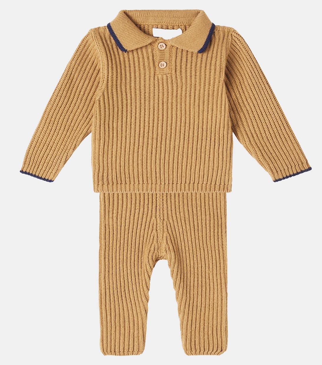 Baby Oscar polo sweater and pants set  | Bebe Organic
