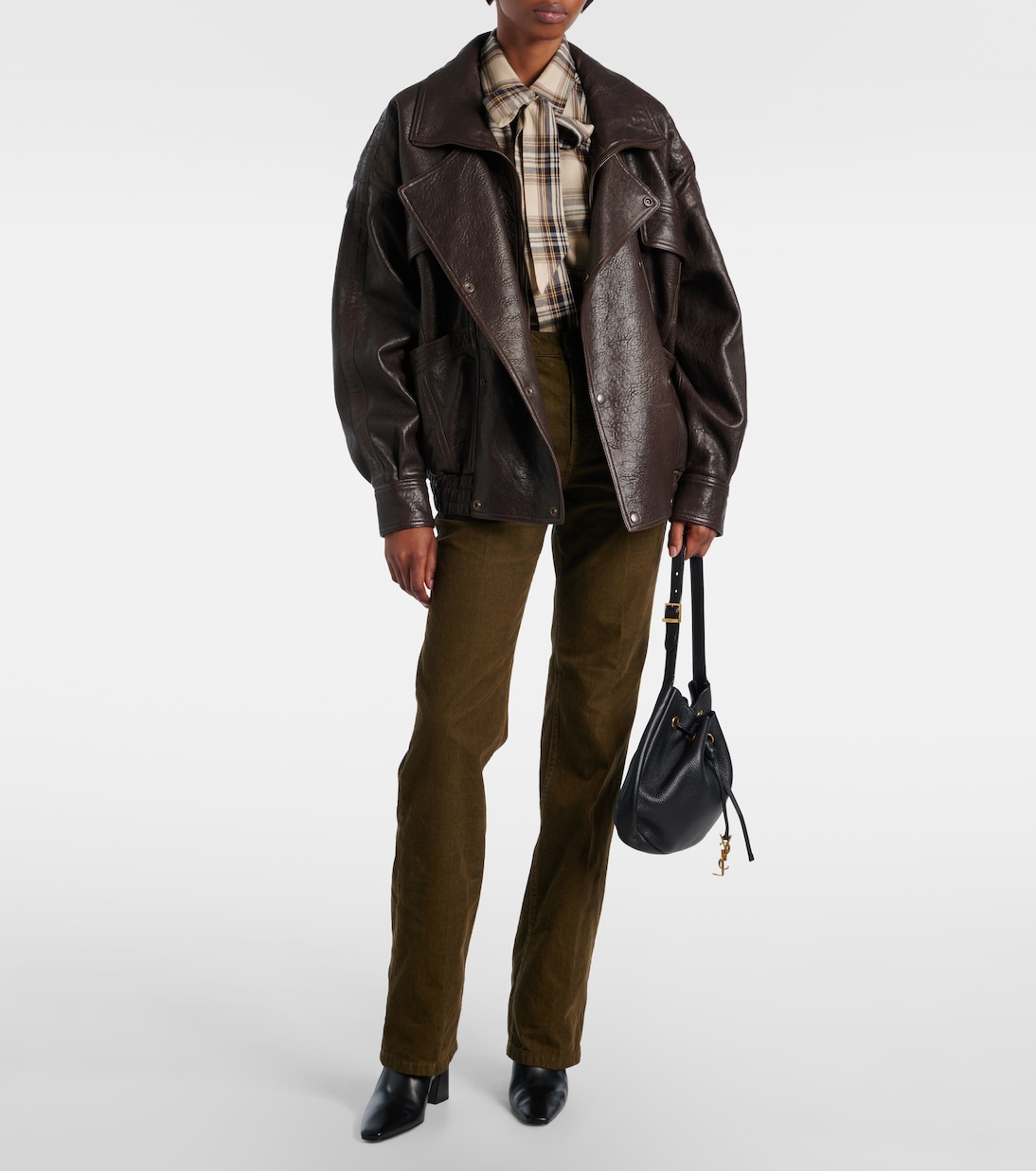 Weite Hose Clyde aus Baumwoll-Cord | Saint Laurent