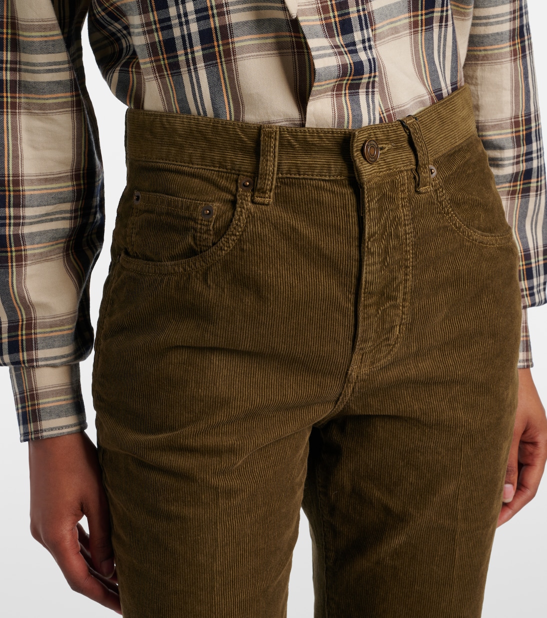 Weite Hose Clyde aus Baumwoll-Cord | Saint Laurent