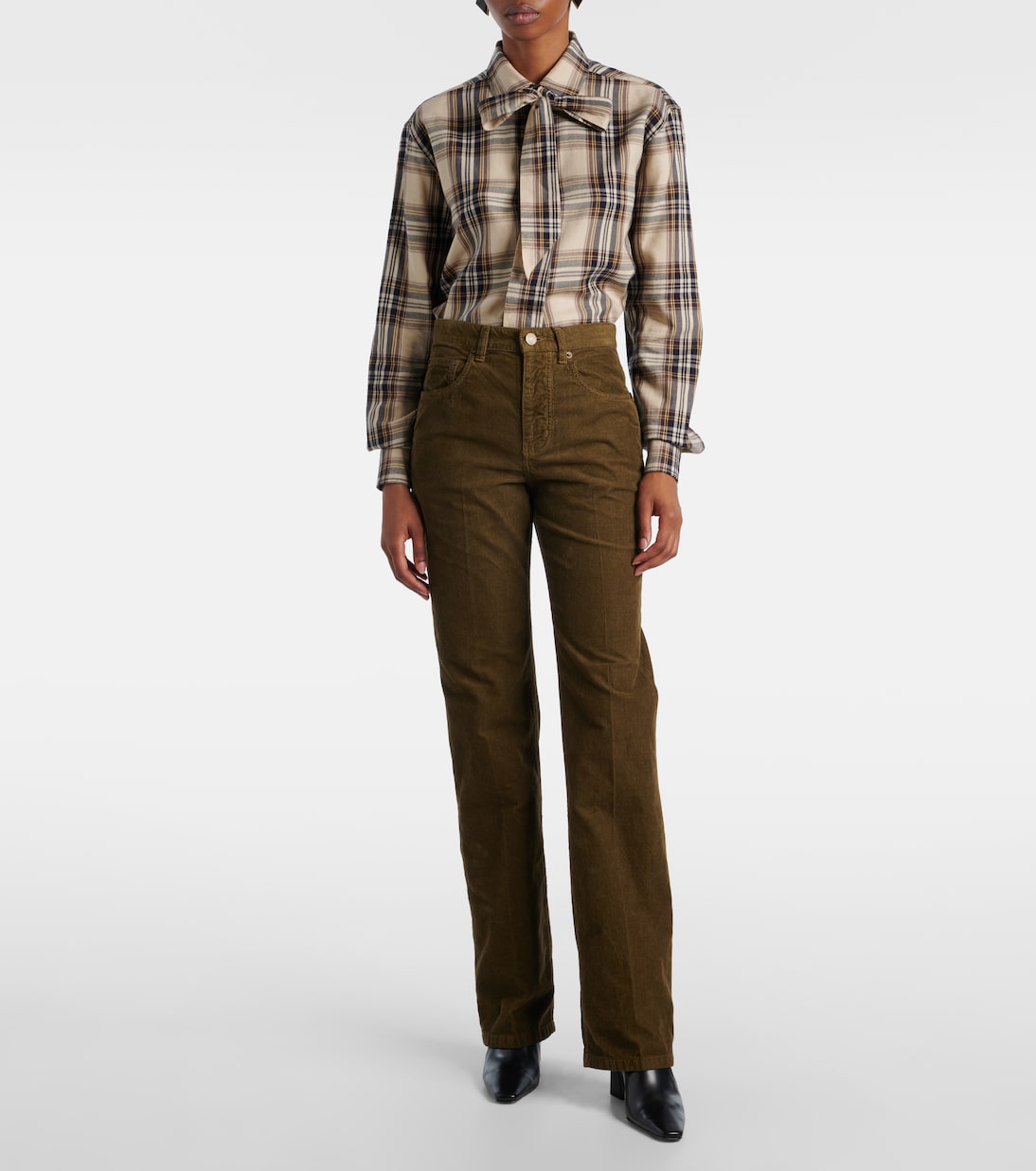 Weite Hose Clyde aus Baumwoll-Cord | Saint Laurent