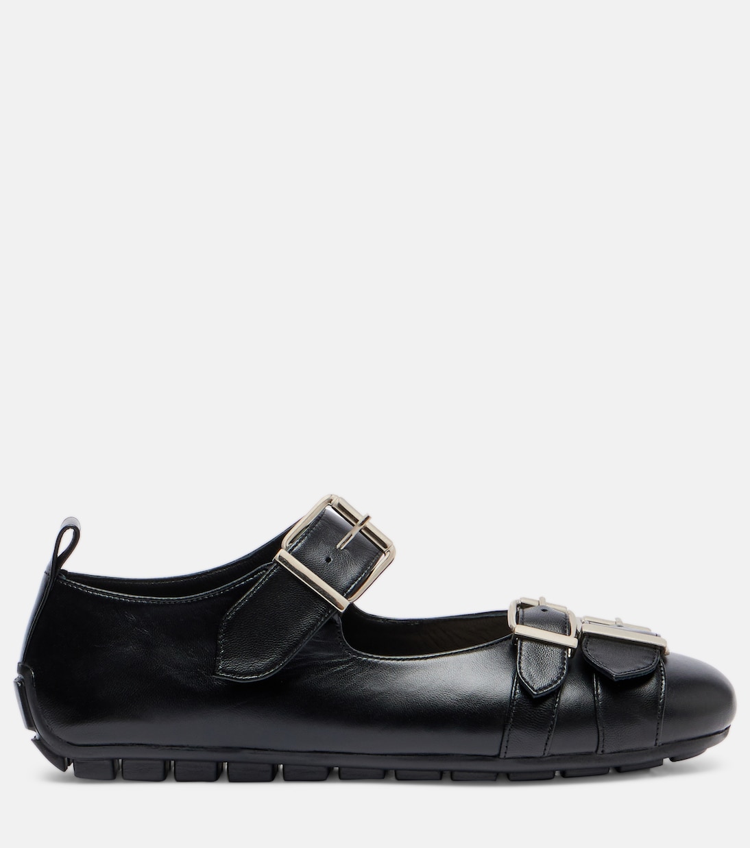 Buckle Ballerina leather ballet flats | Simone Rocha